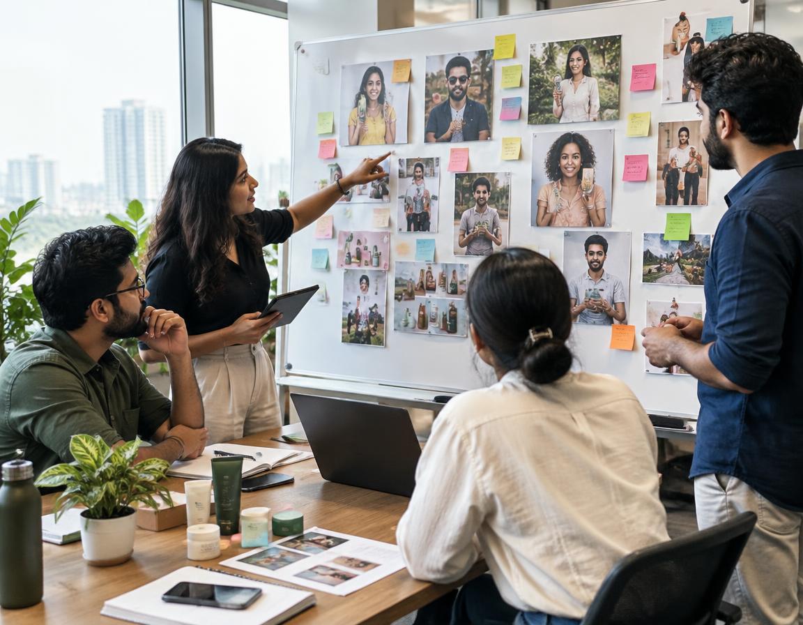 Brand team planning a creator campaign